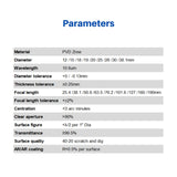 CNCOLETECH CO2 Laser Lens 18mm Laser Mirror Laser Focus Lens PVD ZnSe FL 50.8mm / 2" for CO2 Laser Engraving Cutting Machine Laser Cutter 30W-100W CNCOLETECH