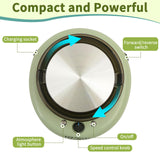 MZOKUU Pottery Wheel for Kids 6” Turntable Pottery Wheel with Led Ambient Light Adjustable Speed 2 Ways Rotation 18PCS Complete Pottery Wheel Kits ABS Detachable Basin Craft Gifts for Beginners/Adults MZOKUU