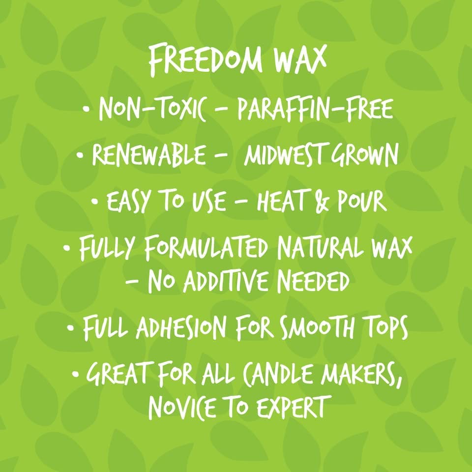 American Soy Organics Microwavable Soy Wax Beads for Candle Making – Premium Soy Candle Kit-10 pounds Freedom Soy Beads-4 Centering Devices- 20 Wick stickers-20 6-inch pre-Waxed Wicks American Soy Organics