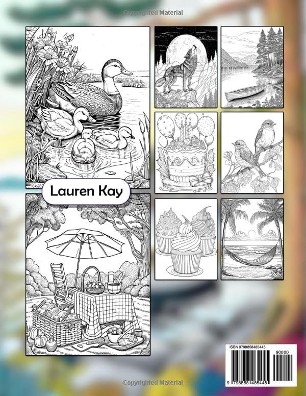 101 Relaxing: Amazing Adults Coloring Book with Stress Relieving Designs Animals, Mushroom, Landscape, House, Birds, Flowers For Anxiety Relief and Relaxation