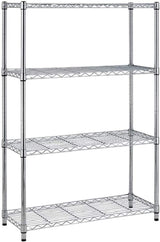 14''Dx36''Wx54''H 4-Shelf Wire Shelving Unit Garage NSF Business Wire Shelf Metal Large Storage Shelves Heavy Duty Height Utility Commercial Grade Steel Layer Shelf Rack Organizer 1000 LBS BestOffice