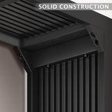 MODCART 35" Solid Wood Bench, Black Entryway Bench with Storage, Modern Shoe Bench, Narrow Bench for Entryway, Living Room, Kitchen MODCART