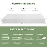 NChanmar 8 Inch California King Gel Memory Foam Mattress Pressure Relieving, Cooling Gel Foam, CertiPUR-US Certified, Bed-in-a-Box, Pressure Relieving, White NChanmar