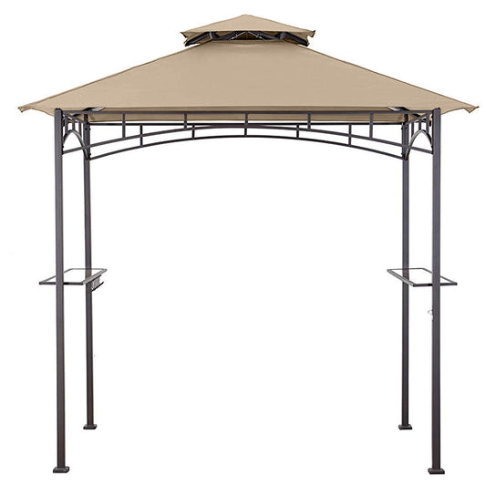 MASTERCANOPY Grill Gazebo Replacement Canopy Top for Model L-GG001PST-F (Beige) - WoodArtSupply