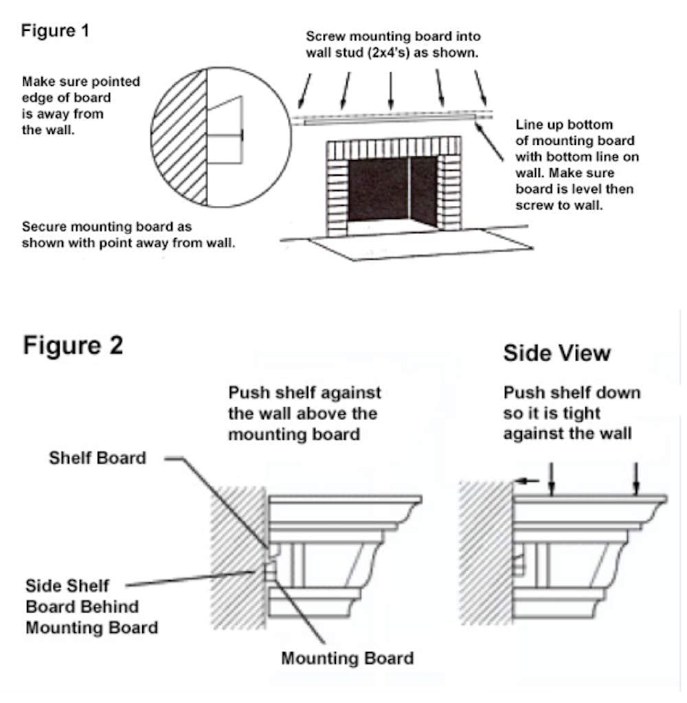 48 Inch Floating Fireplace Mantel Wood Shelf In Unfinished Rustic - Breckenridge From Mantels Direct | With Corbel Bracket Arches | Wooden Rustic Wall Shelf Perfect for Electric Fireplaces and Décor MANTELSDIRECT