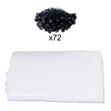 10x20ft Carport Replacement Canopy Cover, 72 Elastic Buckles, Ripstop Triple-Layer Pe Fabric, Heavy-Duty Waterproof & Uv Protected, All Weather Car Shelter Tarp, Only Cover, Frame Not Include (White) Megalithix