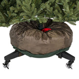 [Upright Tree Storage Bag] - Christmas Tree Storage Bag | Hold Artificial Trees up to 7.5 Feet Tall - Keep Your Fake Tree Assembled | Includes Rolling Tree Stand (7.5' - Medium) TreeKeeper