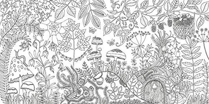 Enchanted Forest: An Inky Quest and Coloring book (Activity Books, Mindfulness and Meditation, Illustrated Floral Prints)