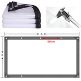 RAUMPA 8x10 ft Clear Plastic Vinyl Tarp with Grommets, Heavy Duty Waterproof Tarps and Sheeting for Chicken Coops, Patios, Greenhouses, Balconies, Gazebos, Porches, and Winter RAUMPA