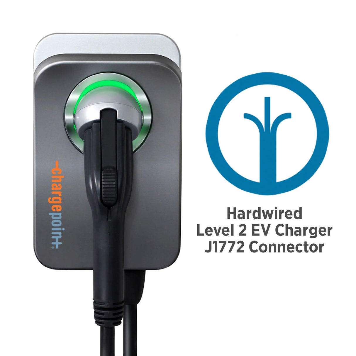 ChargePoint HomeFlex Level 2 EV Charger J1772, Hardwired Electric Car Charger ChargePoint