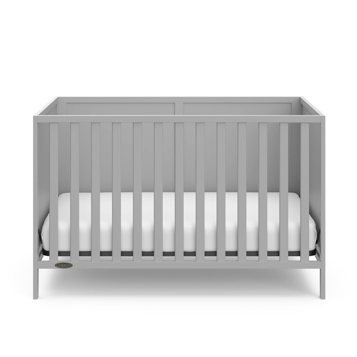 Graco Theo 3-in-1 Convertible Crib (Pebble Gray) - GREENGUARD Gold Certified, Converts to Toddler Bed & Daybed, Fits Standard Full-Size Crib Mattress, 4 Adjustable Mattress Heights Graco
