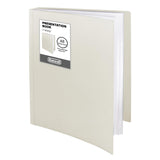 Dunwell Binder with Plastic Sleeves 48-Pocket (Ivory) - Presentation Book, 8.5 x 11 Portfolio Folder with Clear Sheet Protectors, Displays 96-Page Documents, Certificates, Important Papers Dunwell