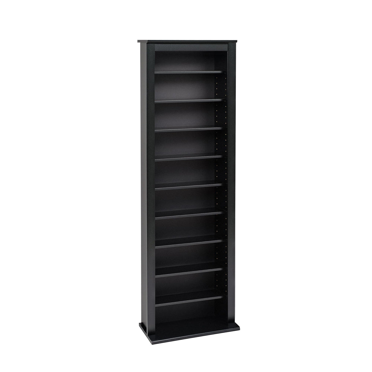 Prepac Narrow Cabinet Media Storage, Slim Barrister Tower, Black Prepac