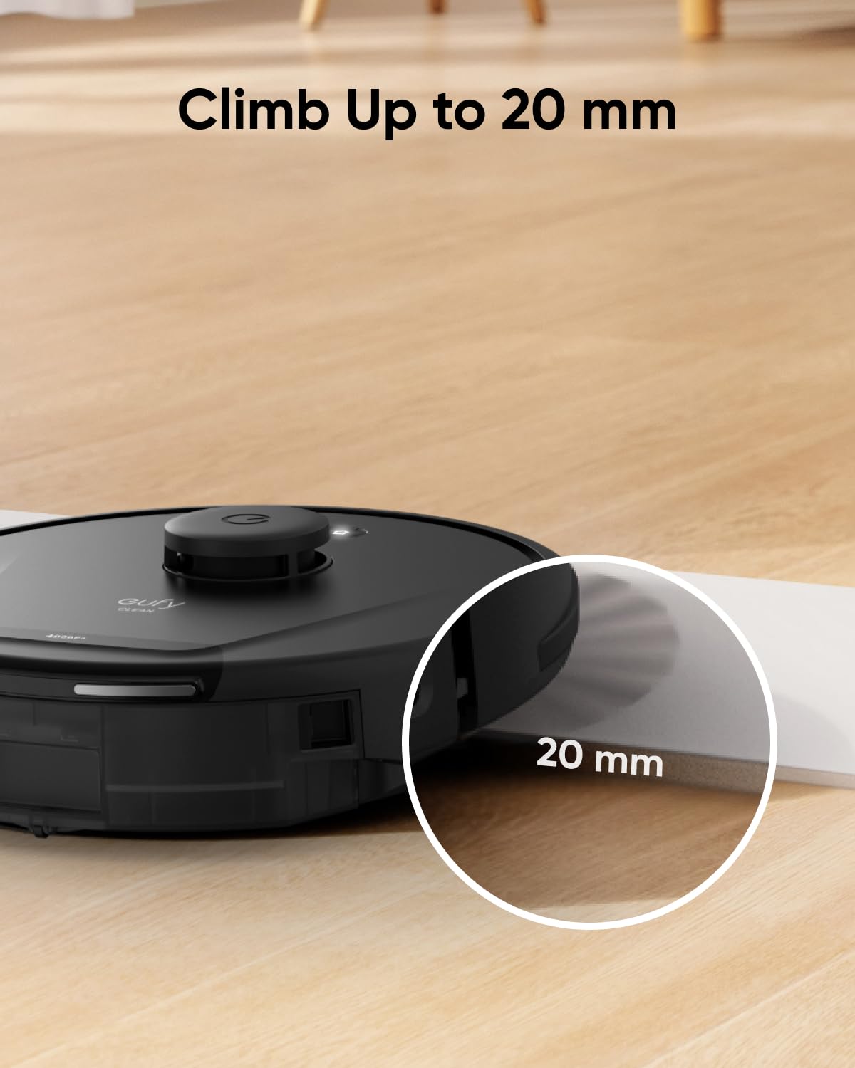 eufy L50 SES Robot Vacuum with 60 Day Self-Empty Station, Multi-Floor Cleaning,Precise iPath Laser Navigation, Customizable Al Mapping, Climb Up to 20 mm, Ideal for Hard Floor, Tile, and Carpet eufy