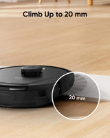 eufy L50 SES Robot Vacuum with 60 Day Self-Empty Station, Multi-Floor Cleaning,Precise iPath Laser Navigation, Customizable Al Mapping, Climb Up to 20 mm, Ideal for Hard Floor, Tile, and Carpet eufy