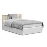 Graco Teddi 5-in-1 Convertible Crib with Drawer (Driftwood) – GREENGUARD Gold Certified, Crib with Drawer Combo, Full-Size Nursery Storage Drawer, Converts to Toddler Bed, Daybed and Full-Size Bed Graco