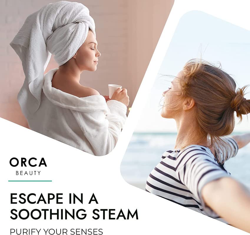 Shower Steamers Aromatherapy - Relaxation Gifts for Women, Shower Bombs, Unique Spa Gifts Shower Tablets, Stocking Stuffers for Women & Men (Peppermint and Eucalyptus Scent 8PC) Orca Beauty