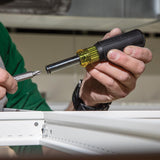 Klein Tools 32500MAG Magnetic Multi-Bit Screwdriver / Nut Driver, 11-in-1 Multi Tool with 8 Bits, 3 Nut Driver Sizes, Cushion Grip Handle Klein Tools