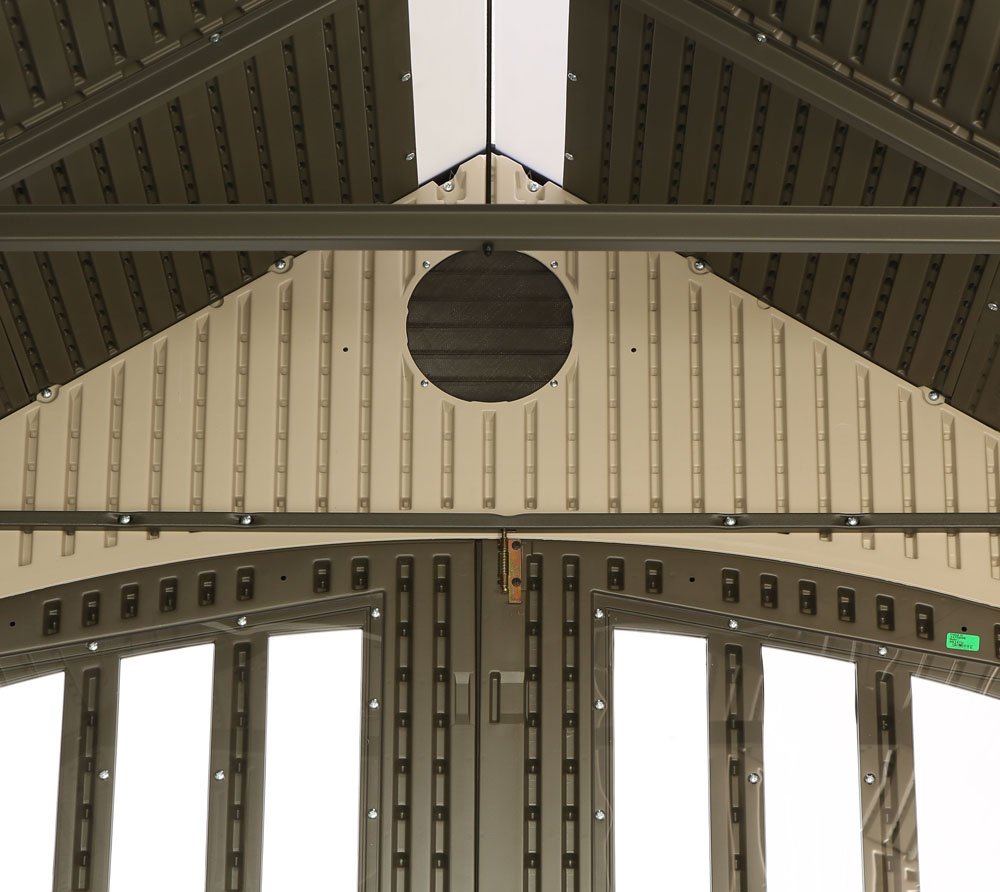 Lifetime 60127 20 x 8 Ft. Outdoor Storage Shed, Desert Sand Lifetime