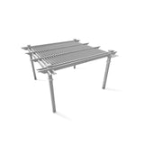 Camelot 12' x 12' Adjustable Louvered Vinyl Pergola Vita