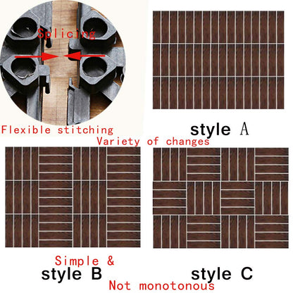 Arlai Wood Composite Decking, Deck Tiles, Interlocking Flooring Tiles, Patio & Flooring Pavers 30cm x 30cm/12”×12”, Pack of 4