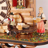 Trenkle Quartz Cuckoo Clock Black Forest House with Music, Turning Dancers TU 474 QMT HZZG Trenkle