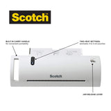 Scotch Thermal Laminator Machine, 5 Minute Warm-up, 9" Input, for Laminating Sheets Up to 5-Mil Thick Scotch