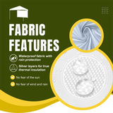 MordenApe 10x10 Pop Up Canopy Tent Sidewalls - Straight Leg Compatible, 300D Waterproof Polyester with 99% UV Protection, 3 Piece White Wall Set MordenApe