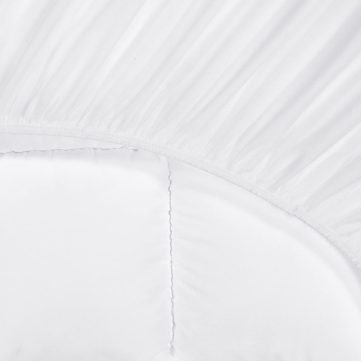 SERTA Down Illusion Soft Hypoallergenic 2 inch Pillowtop Simple Fit Mattress Topper, Queen, White Serta