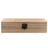 MUKLEI 12PCS Unfinished Wooden Boxes, 7.8 x 3.9 x 1.9 Inches Rectangle Wood Box with Hinged Lids, Small Storage Box for Crafts, Jewelry MUKLEI