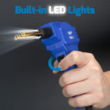 WEP 960-V Plastic Welder Kit 110V with LED Lights with 200 Hot Staples and Pliers for Car Bumper Plastic Welding, Plastic Gas Tank Repair, a Great Automotive Tools for Mechanics WEP