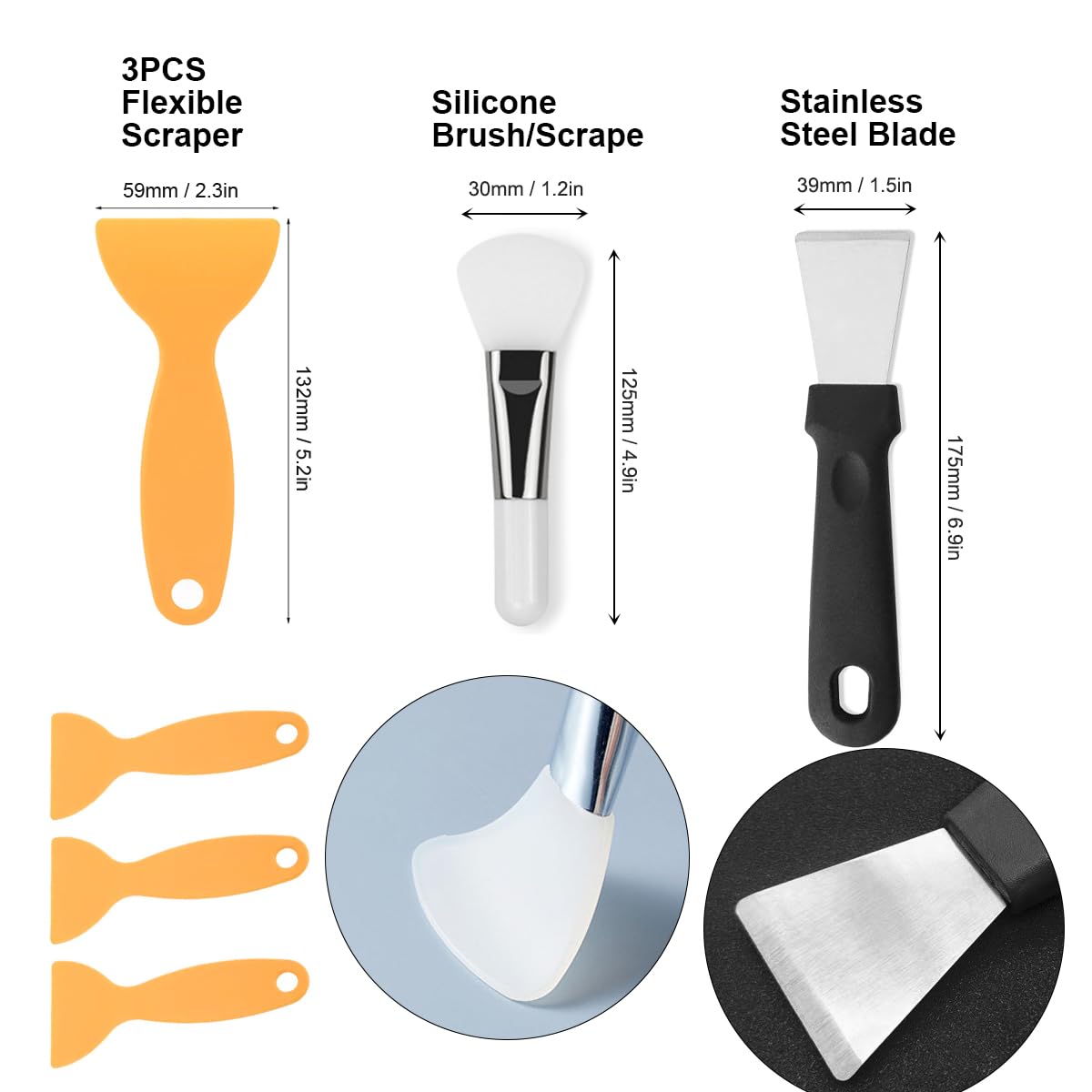 Resin 3D Printer Accessories Kit, Including Cleaning Silicone pad and Stainless Steel Funnel, Maintenance Tool Knife, Tweezers, Funnel, Scissors, Trimming Knife, 3D printer tool kit (Resin Tools Kit) Mintion