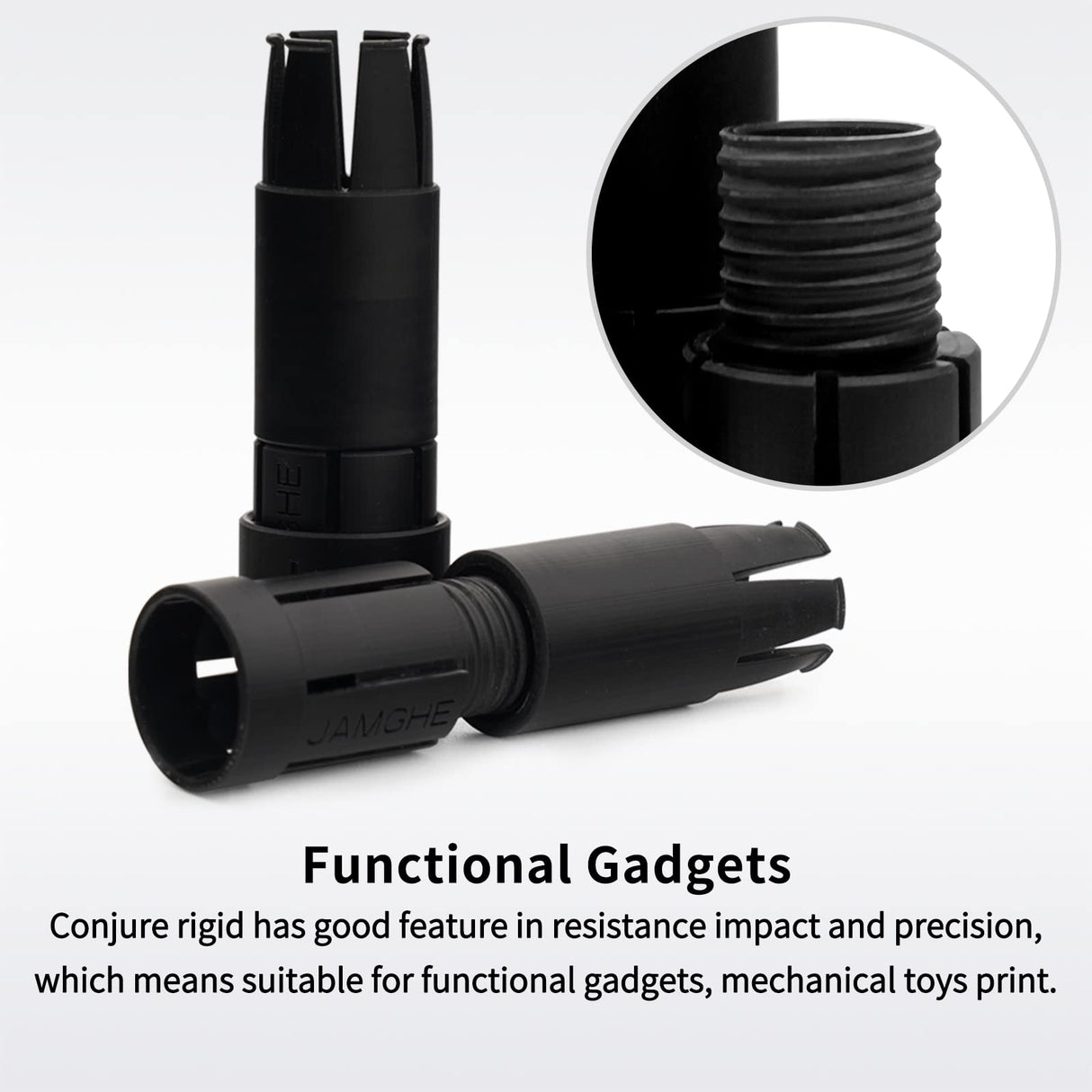 Chitu Systems Conjure Rigid Resin with Engineering-Like Features for Functional Gadgets Resin Printing,Low Shrinkage for Articulated Figure LCD 3D Printing (Black,1000g) chitu systems