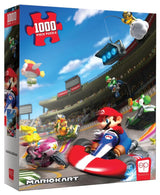 Mario Kart 1,000 Piece Jigsaw Puzzle | Collectible Puzzle Featuring Mario, Princess Peach, Bowser, Yoshi, and Luigi from The Popular Racing Video Game | Officially Licensed Nintendo Merchandise USAOPOLY