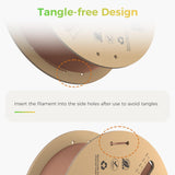 Creality Hyper PLA Filament 1.75mm, 3D Printer Filament, for High-Speed Printing, Neatly Wound Filament, Durable and Strong Toughness Dimensional Accuracy +/-0.02mm, 2.2lbs(1kg)/Spool (Brown) Creality