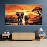 BOHADIY Elephant Diamond Painting Kits for Adults - Art Beginner, Large Size 5D DIY Full Drill Dots Animal Paintings with Diamonds Gem and Crafts Gem Art Painting Kits Home Wall Decor 27.5 x15.7inch BOHADIY