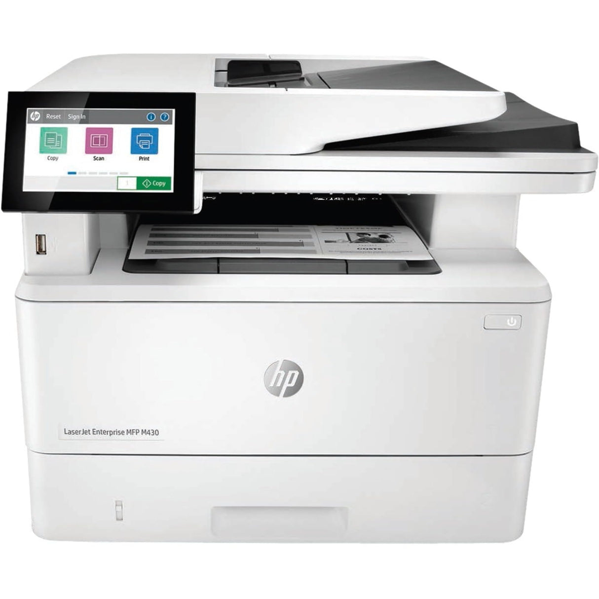HP LaserJet Enterprise MFP M430f Monochrome All-in-One Printer with built-in Ethernet & 2-sided printing (3PZ55A),white, Large HP