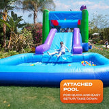JumpOrange Octopus Commercial Grade Bounce House Water Slide with Splash Pool for Kids and Adults (with Blower), Wet Dry Combo, Basketball Hoop, Outdoor Indoor, Big Inflatable, Birthday Party Rental JumpOrange