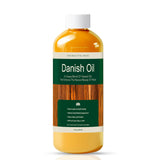 Danish Oil for Wood - Pure Polymerized Linseed Oil Wood Finish & Sealer - Ideal for Furniture, Butcher Blocks, Salad Bowls, & More - Restore & Protect, Fast Curing LIIZOUSUDA