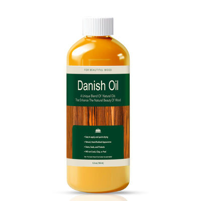 Danish Oil for Wood - Pure Polymerized Linseed Oil Wood Finish & Sealer - Ideal for Furniture, Butcher Blocks, Salad Bowls, & More - Restore & Protect, Fast Curing