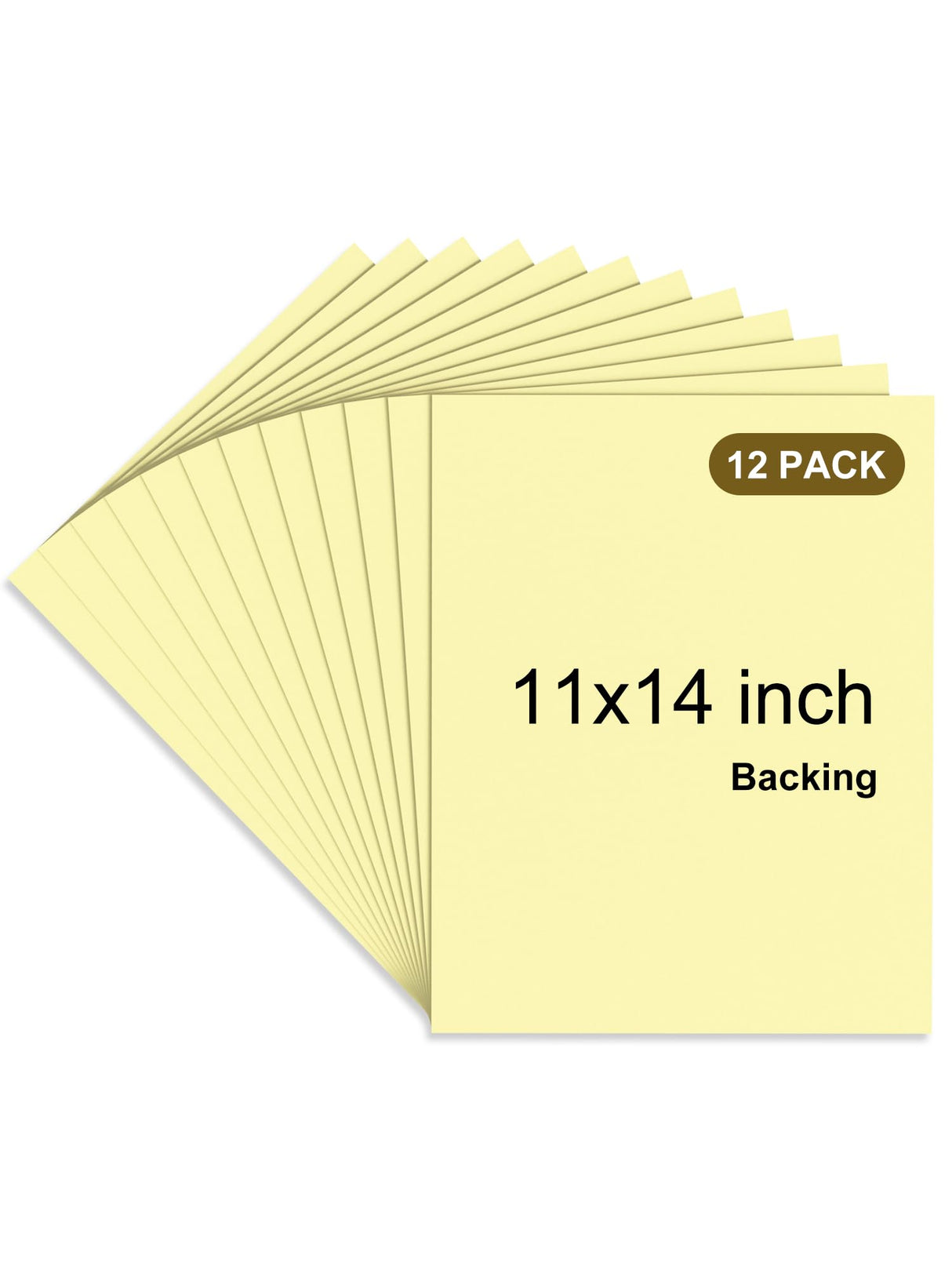 Upgraded (12 Pack) Self Stick Mounting Board 11 X 14 inch for Cross Stitch, Photo Frame Backing and Crafts Mogisoniric