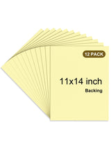 Upgraded (12 Pack) Self Stick Mounting Board 11 X 14 inch for Cross Stitch, Photo Frame Backing and Crafts Mogisoniric