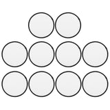 Crochet Hats 10Pcs Round Sublimation Patches Iron On Patches Fabric Blank Applique Embroidered Motif Clothing Supplies for Hats Backpacks Jeans Dress Blank Hat EXCEART