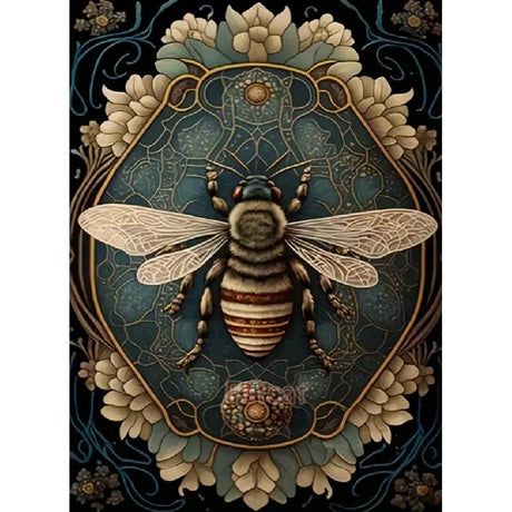 JFYHAB Bee Diamond Painting Kits for Adults Flower 5D DIY Diamond Art Kits for Beginners Round Full Drill Diamond Painting for Home Wall Decoration Gift 12×16 inch JFYHAB