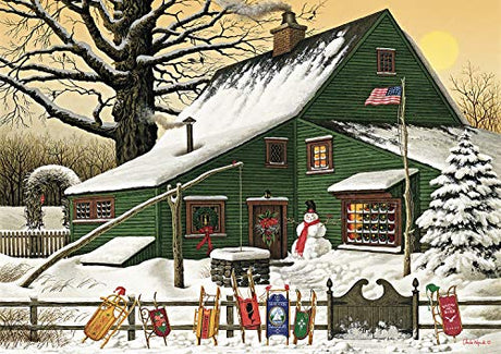 Buffalo Games - Charles Wysocki - Cocoa Break at The Copperfields - 500 Piece Jigsaw Puzzle Multi, 21.25"L X 15"W Buffalo Games