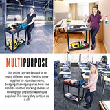 Stand Steady Original Tubstr 2 Shelf Utility Cart/Service Cart Supports up to 400 lbs. - Heavy-Duty Storage Cart for Garage, Warehouse, Kitchens, Stand Steady