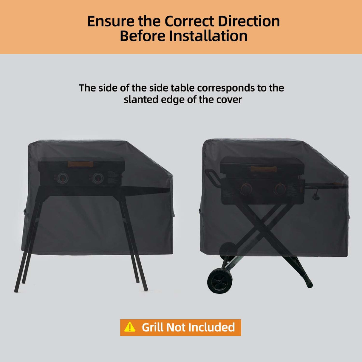 NOELIFE Grill Cover for Blackstone 22 inch Griddle with Hood and Stand, Waterproof Griddle Accessories for Blackstone 17 and 22 inch, Windproof and UV Resistant (Cover only) NOELIFE