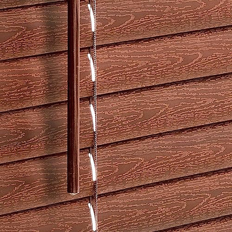 Achim Home Furnishing Cordless GII Luna 2" Slat Mahogany Venetian Window Blinds 43" W x 64" L PowerSellerUSA