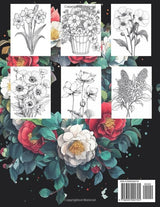 Flowers Coloring Book: Beautiful and Inspirational Floral Designs for Mindful Stress Relief, Anxiety Reduction, and Relaxation for Adults and Teens Majosta