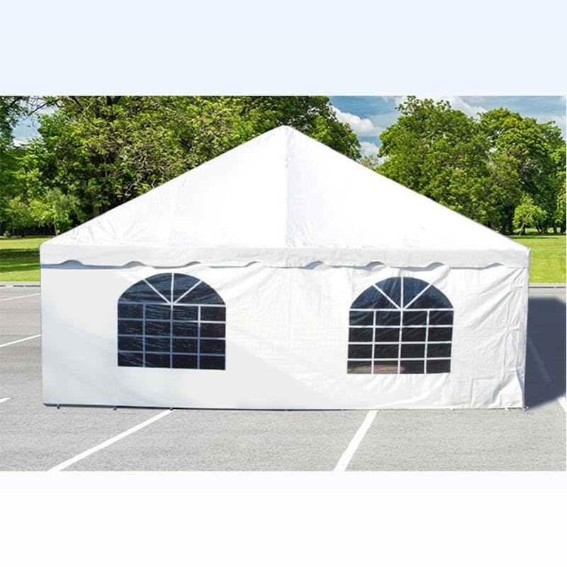 TentandTable Standard Cathedral Tent Sidewall, 9-Foot by 20-Foot, Waterproof Sidewalls for Commercial Party & Canopy Tents, UV Resistant & Removable, 14oz Translucent Vinyl, Tent Not Included TentandTable